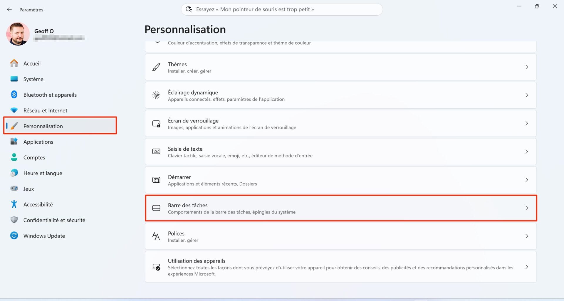 Windows 11 Barre Des Tâches Repositionnable 5