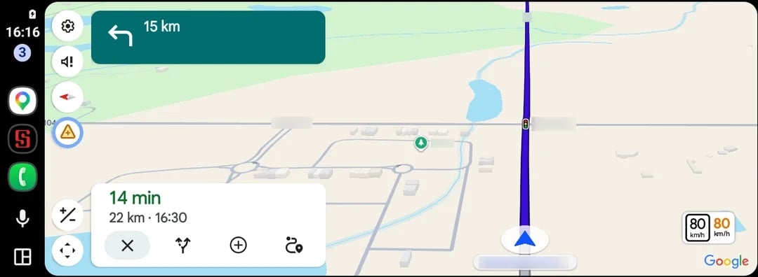 Android Auto Affichage Vitesse Temps Reel
