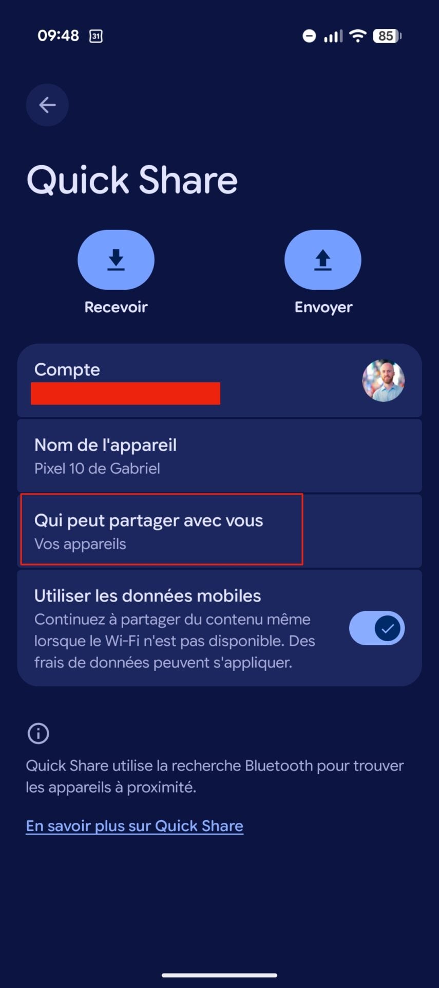 Google Pixel Quick Share 4