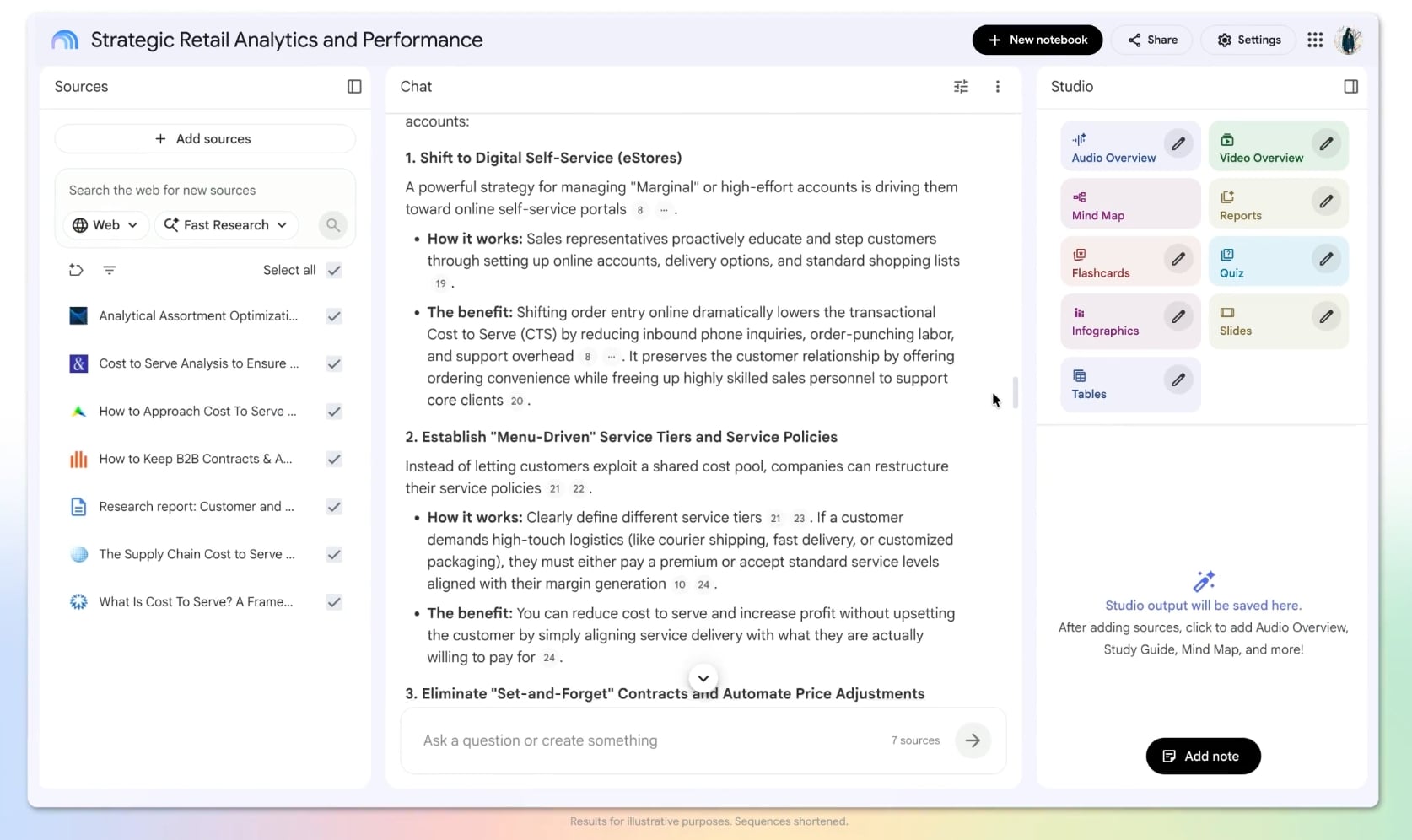 Interface Gemini Notebook