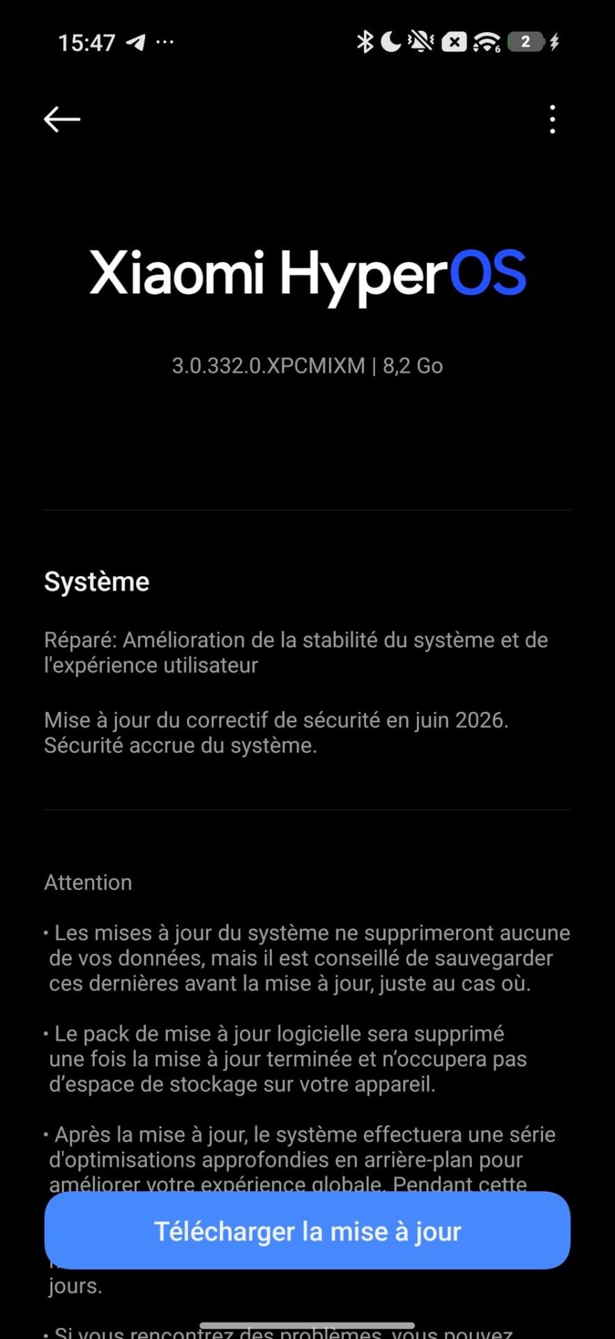 Mise A Jour Android 17 Xiaomi Hyperos