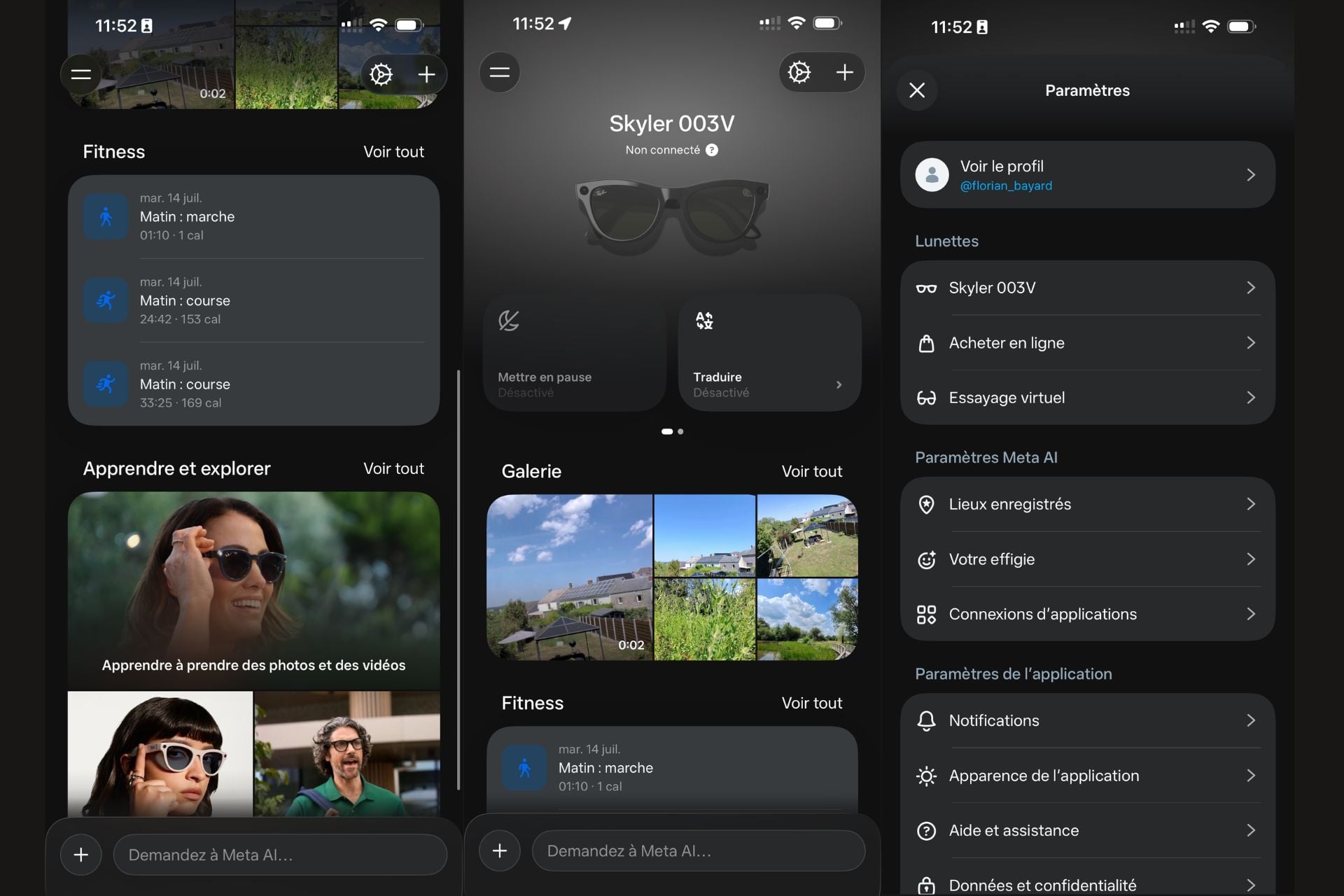 Ray Ban App Metai