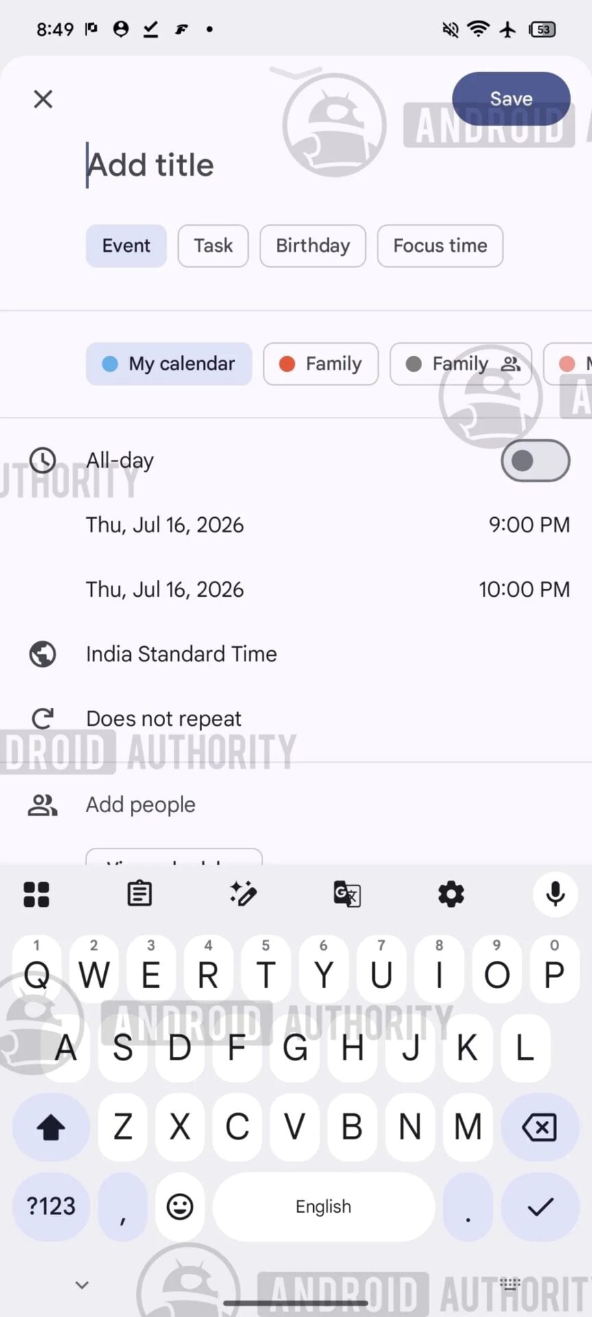 Temps Concentration Google Agenda 2