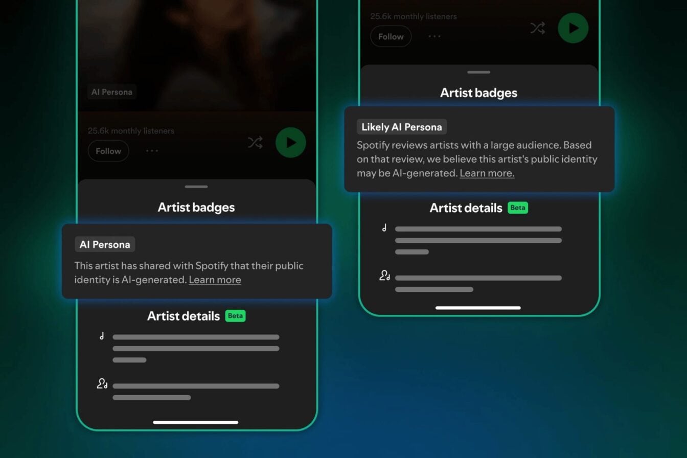 Spotify AI label