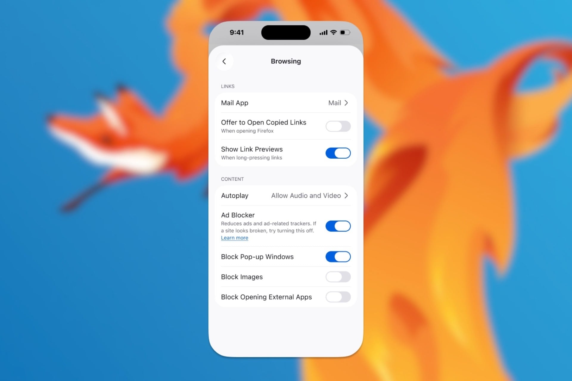 Firefox iOS Ad Blocker