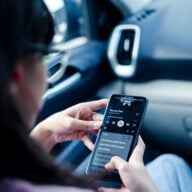 Smartphone Android dans voiture