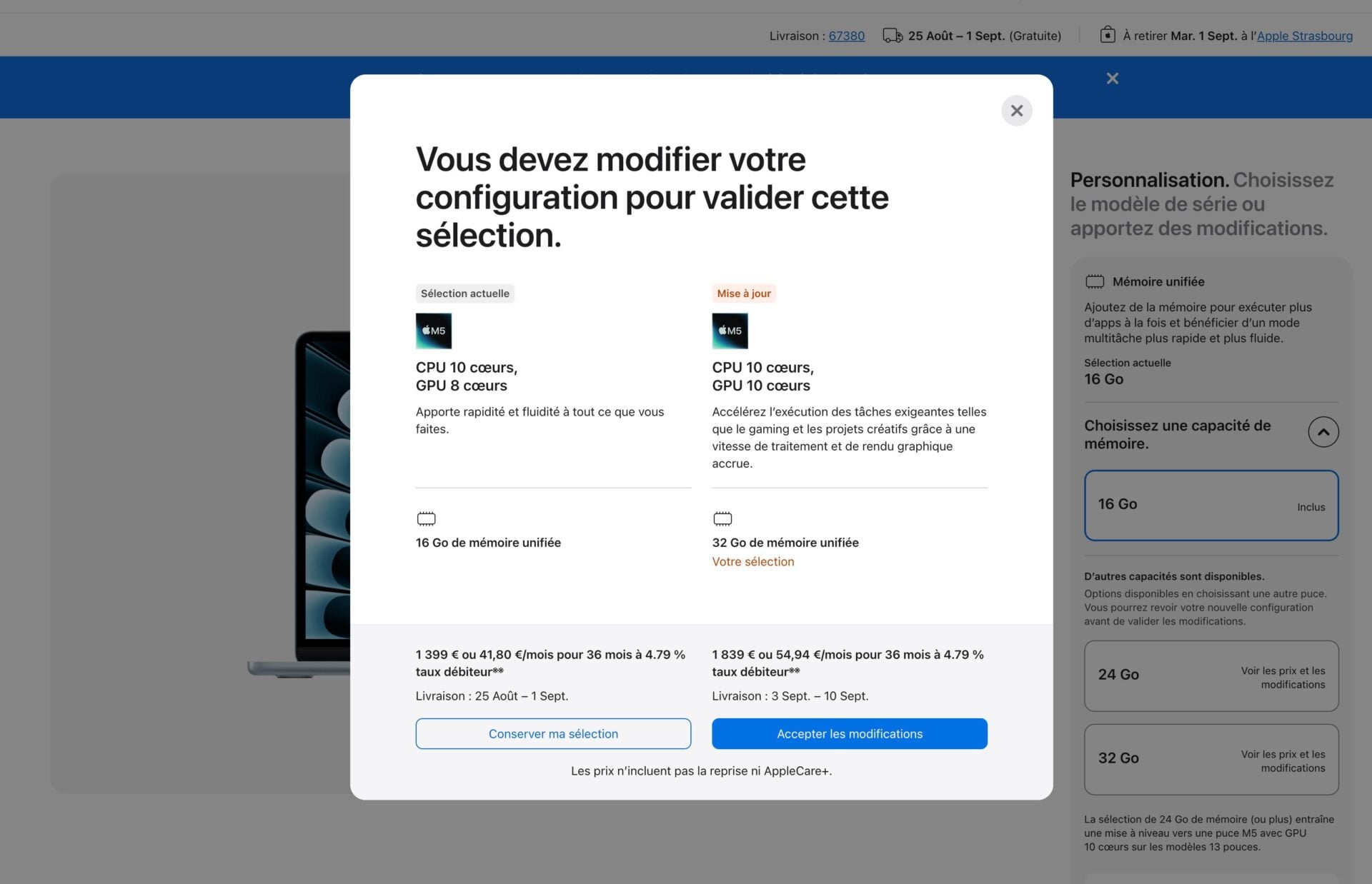 Macbook Air livraison France
