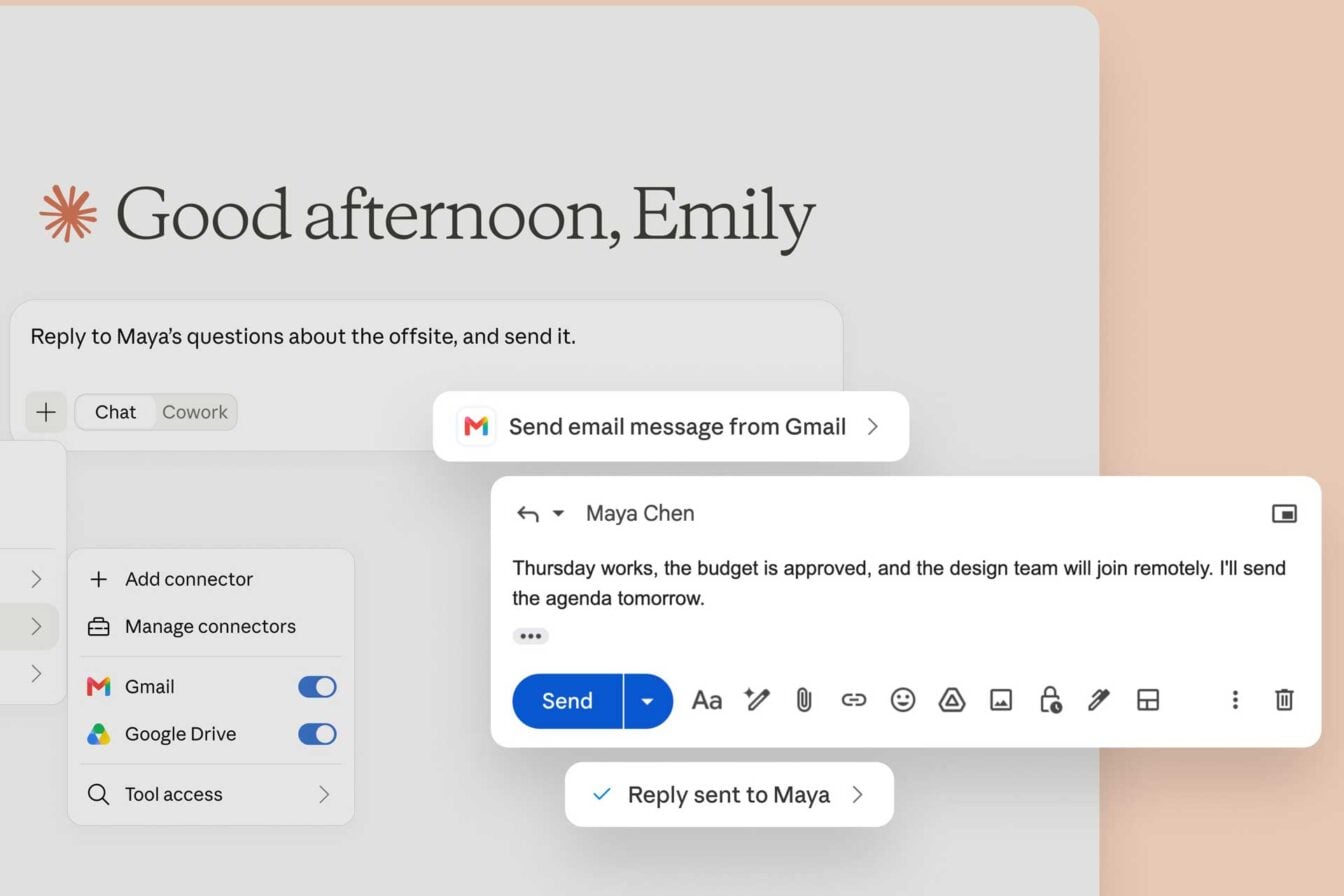 Gmail : Claude peut désormais cliquer sur « Envoyer » sans vous demander la permission
