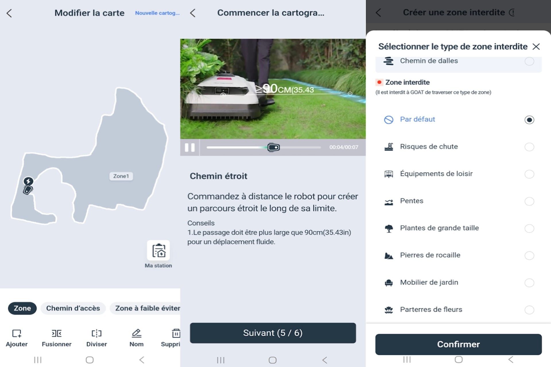 Test Ecovacs Goat A1600 LiDAR Pro rotofil bordures cartographie