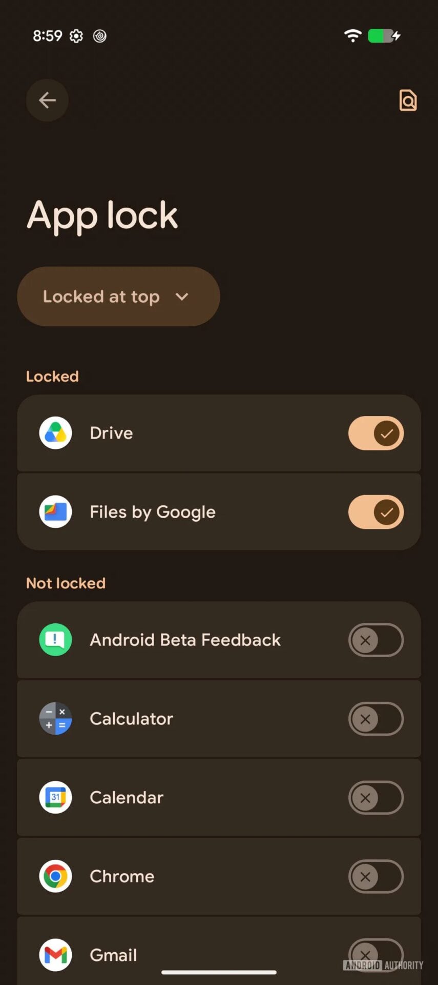 Google Android Verrouiller Applications 3