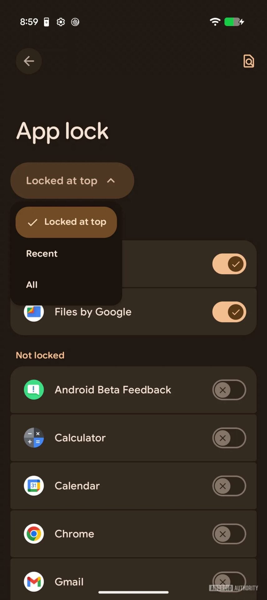 Google Android Verrouiller Applications 4