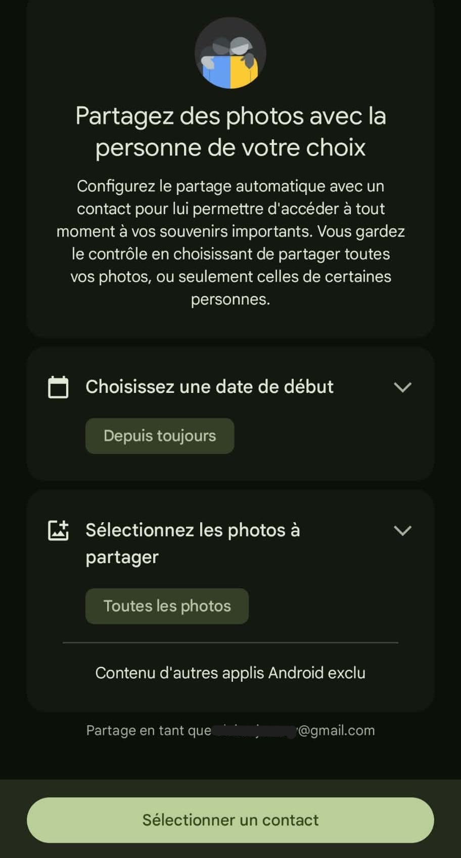 Google Photo Partage
