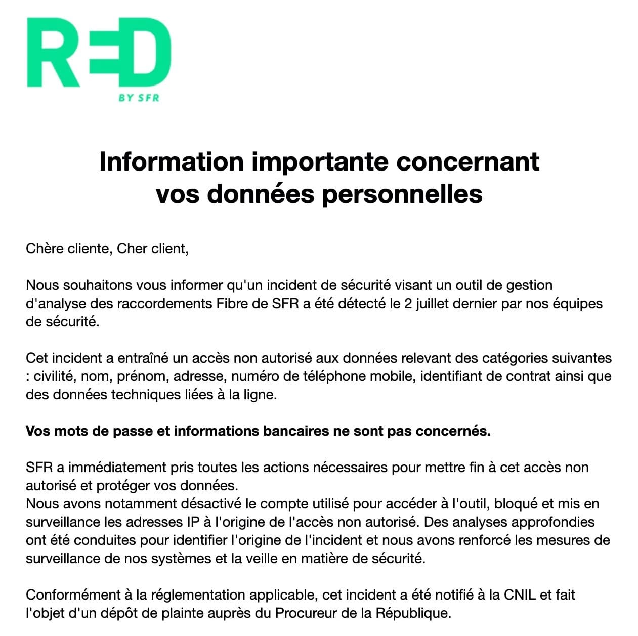 SFR notification fuite 20/08/2026