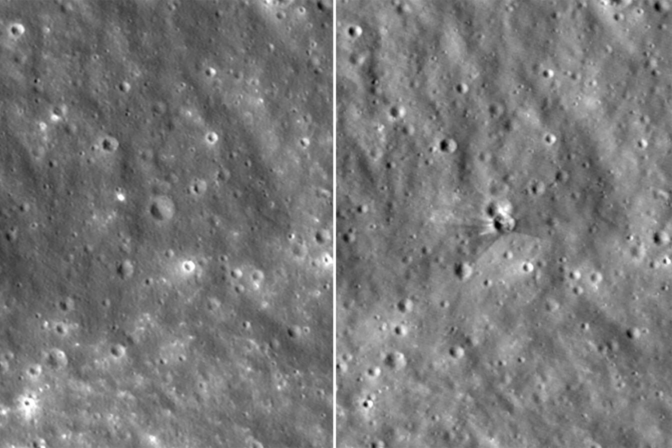 La NASA montre à quoi ressemble vraiment un cratère creusé par une fusée sur la Lune
