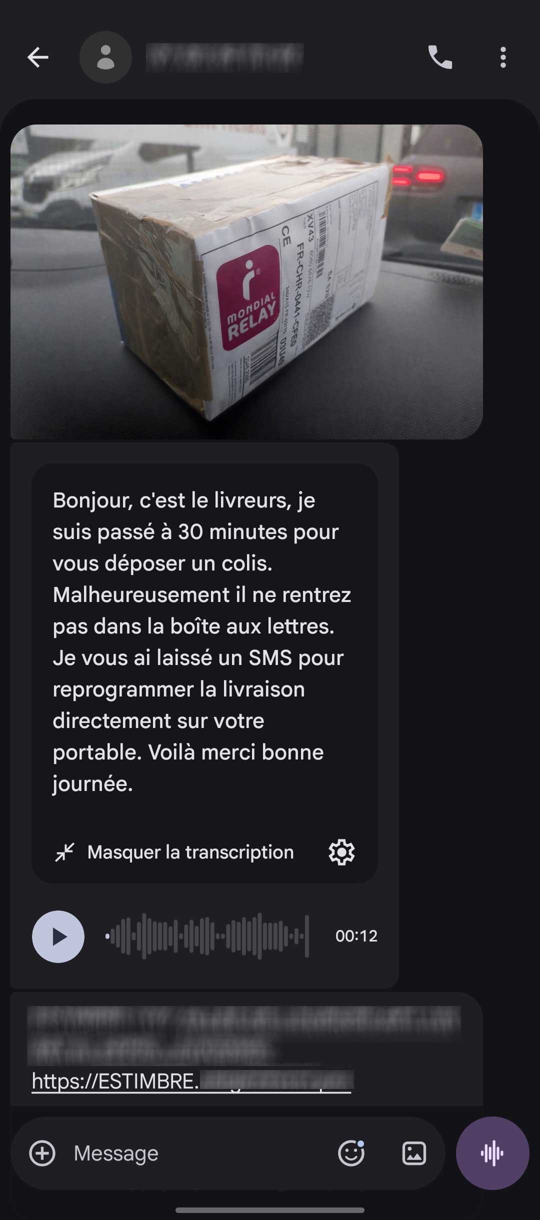Arnaque Colis Aout 2026 Message