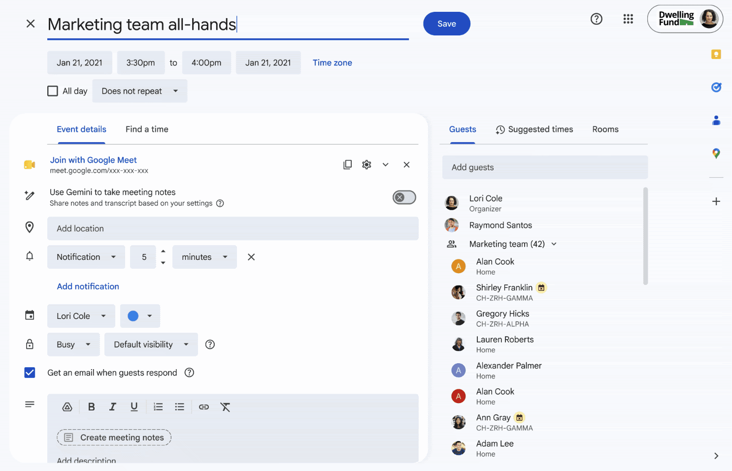 Google Agenda Supprimer Reponses Invitations