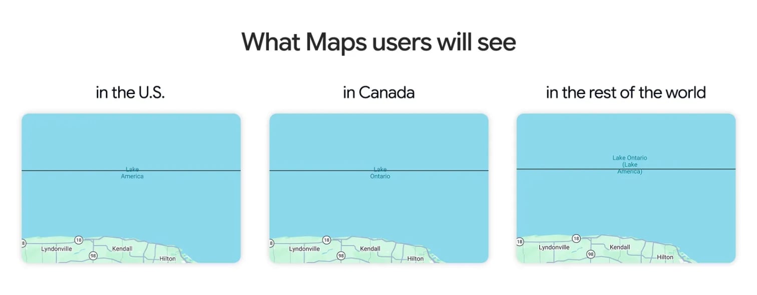 Google Maps Lac Ontario