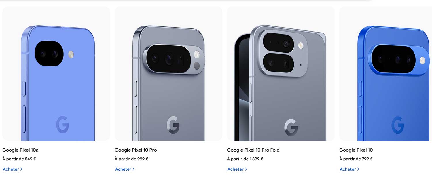 Google Store Pixel 10 Baisse Prix