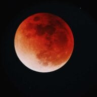 Lune Eclipse Lunaire Lune Rouge Cuivree