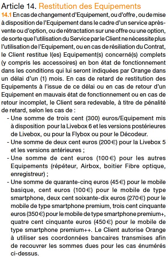 Offres Orange Internet Cg Frais 2026