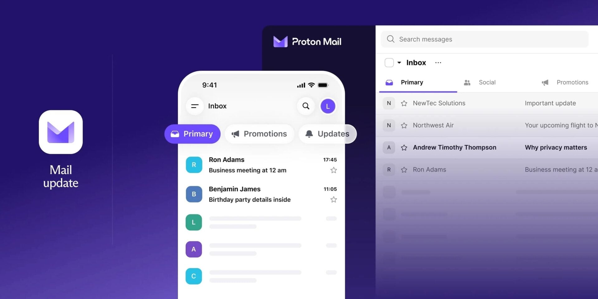 Proton Mail tri