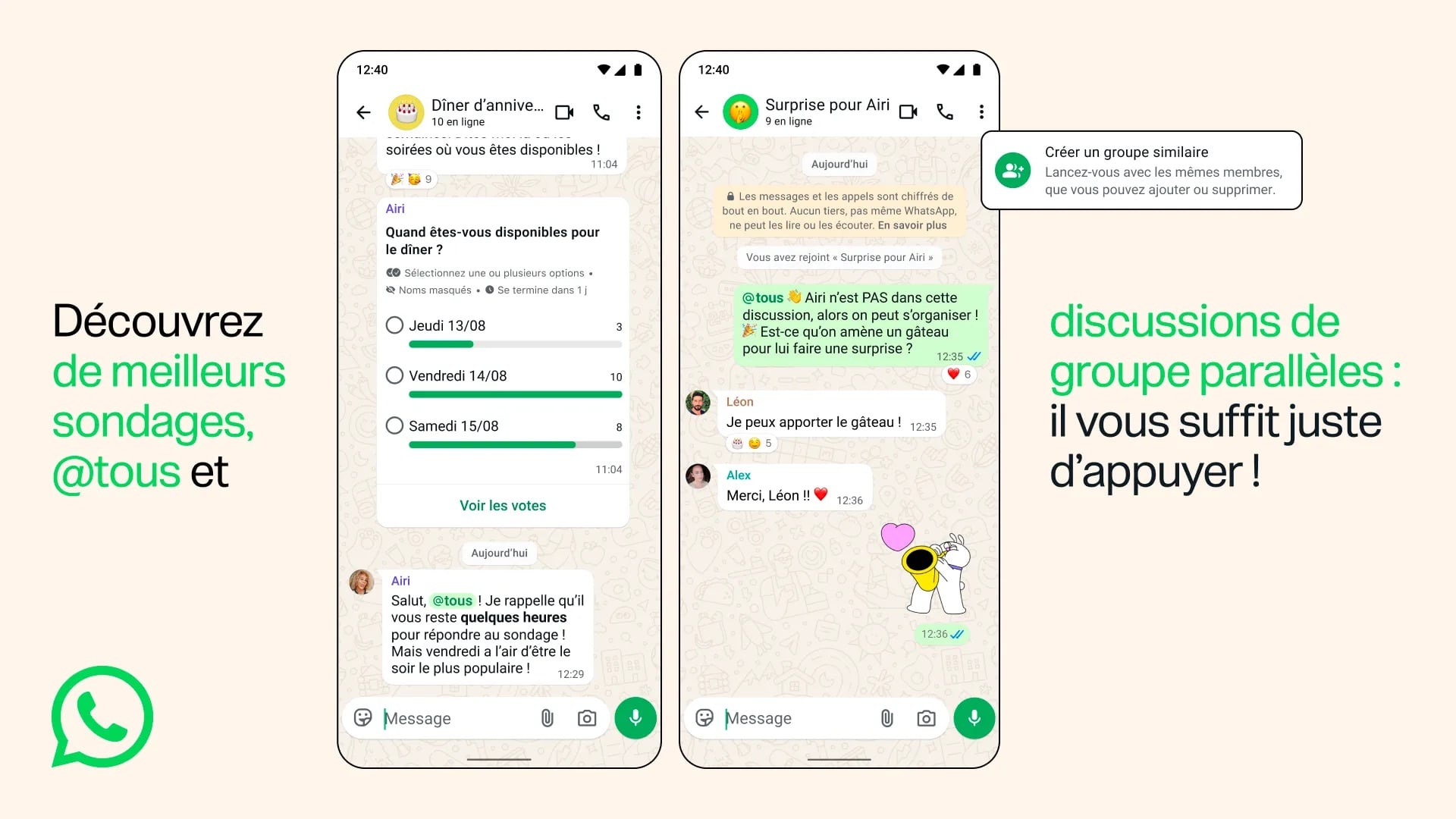 Whatsapp @tous Groupe