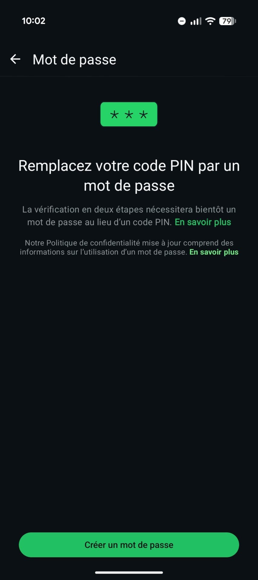 Whatsapp Remplacer Pin Mot De Passe