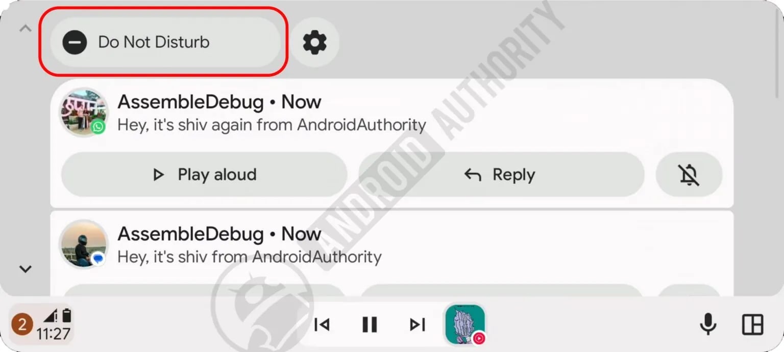 Android Auto Reglages Rapides Notifications