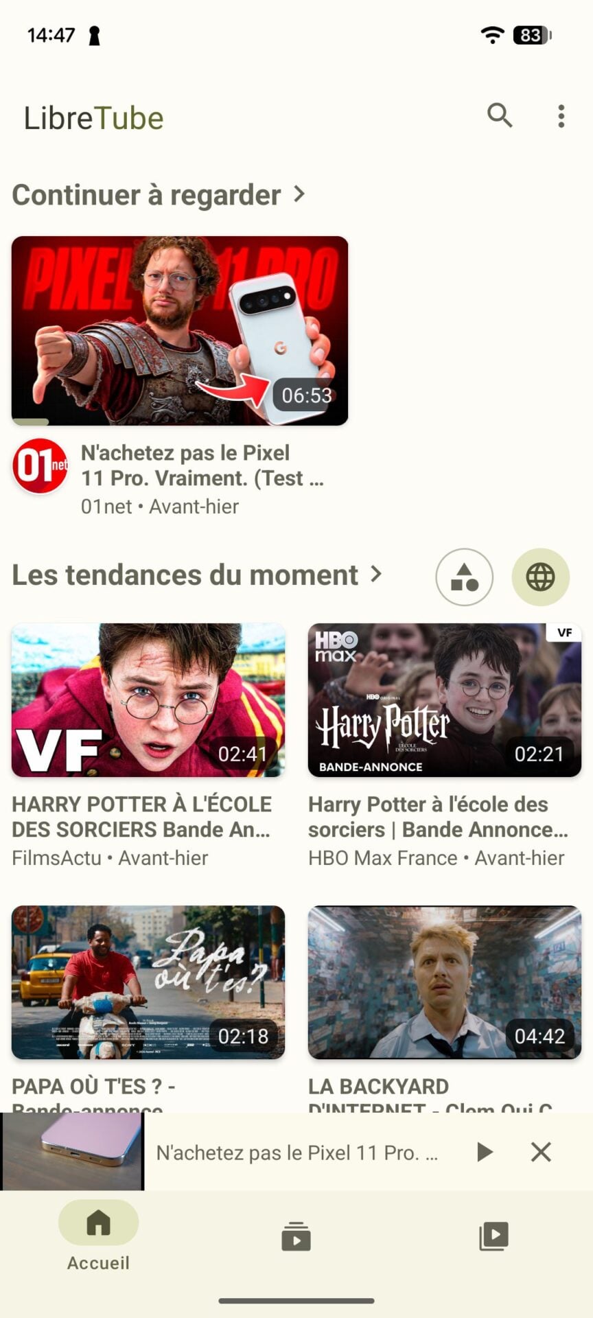 Android Libretube Youtube 1