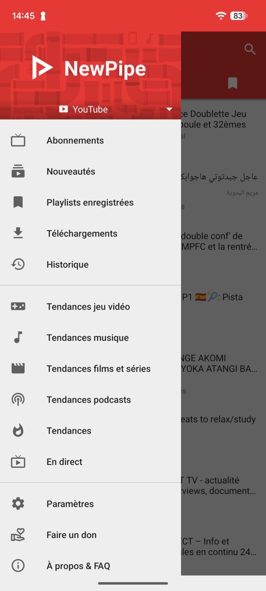 Android Newpipre Youtube 1