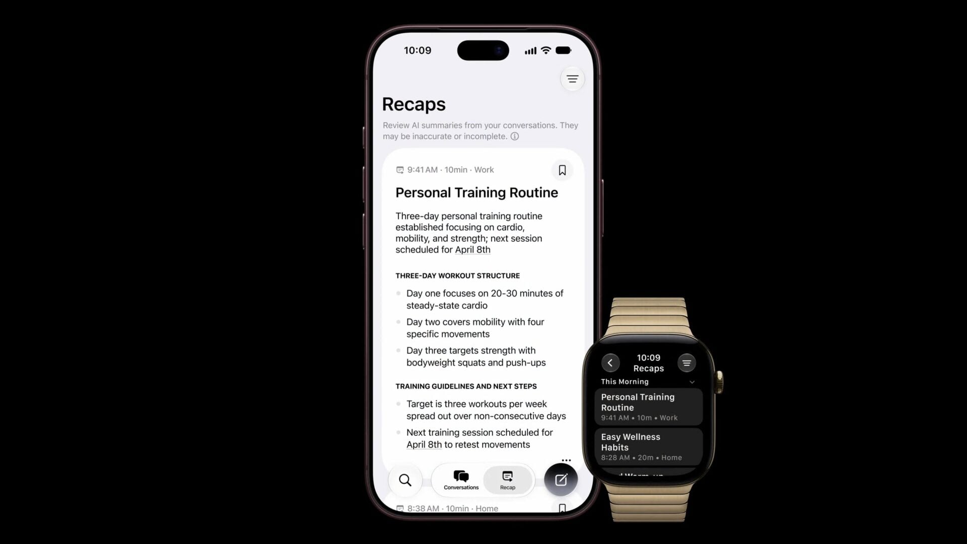 Apple Watch Series 12 Siri Recaps