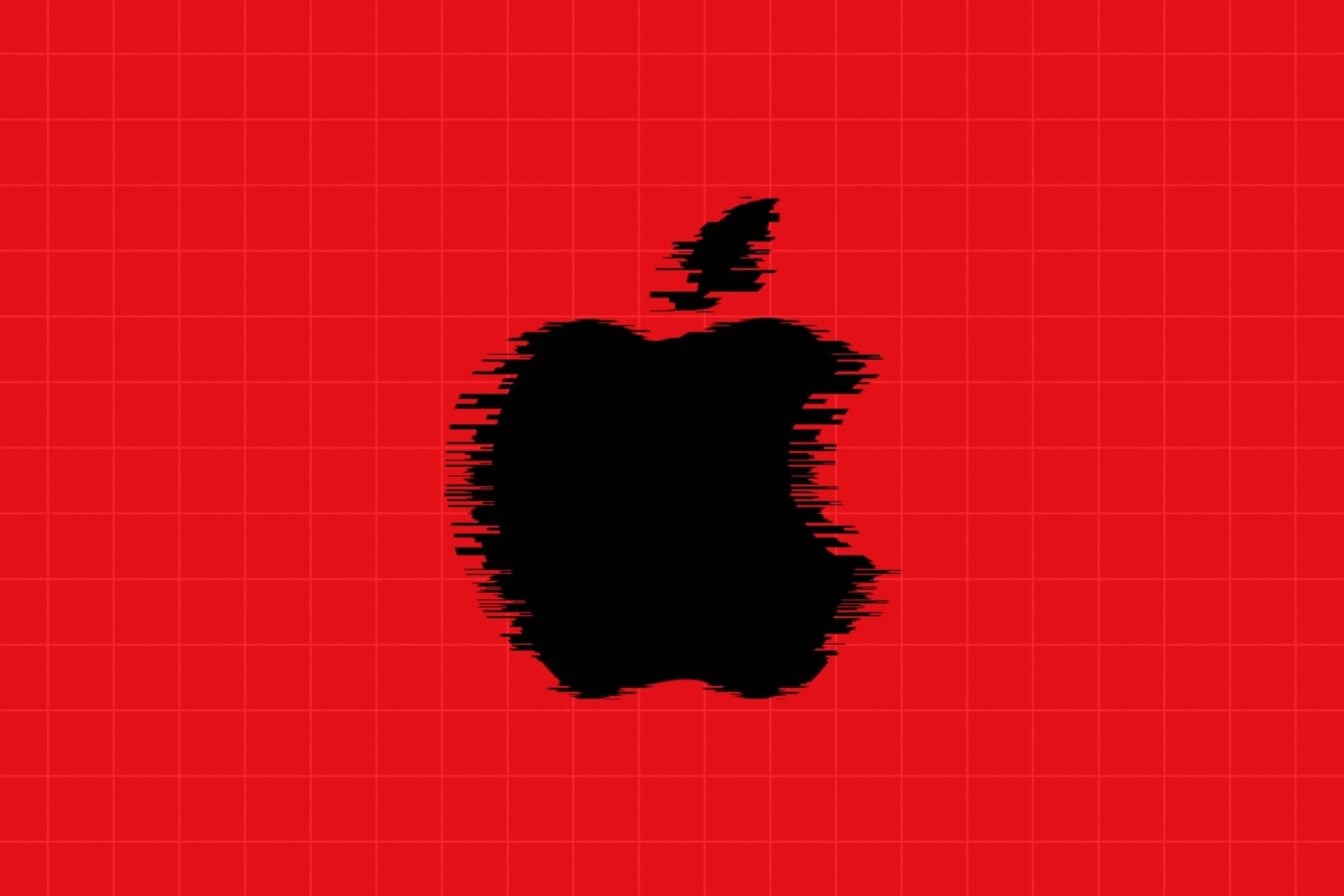 Apple logo cyber