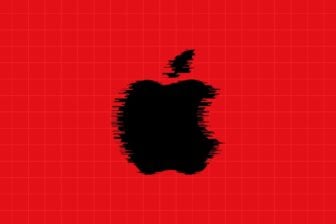 Apple logo cyber