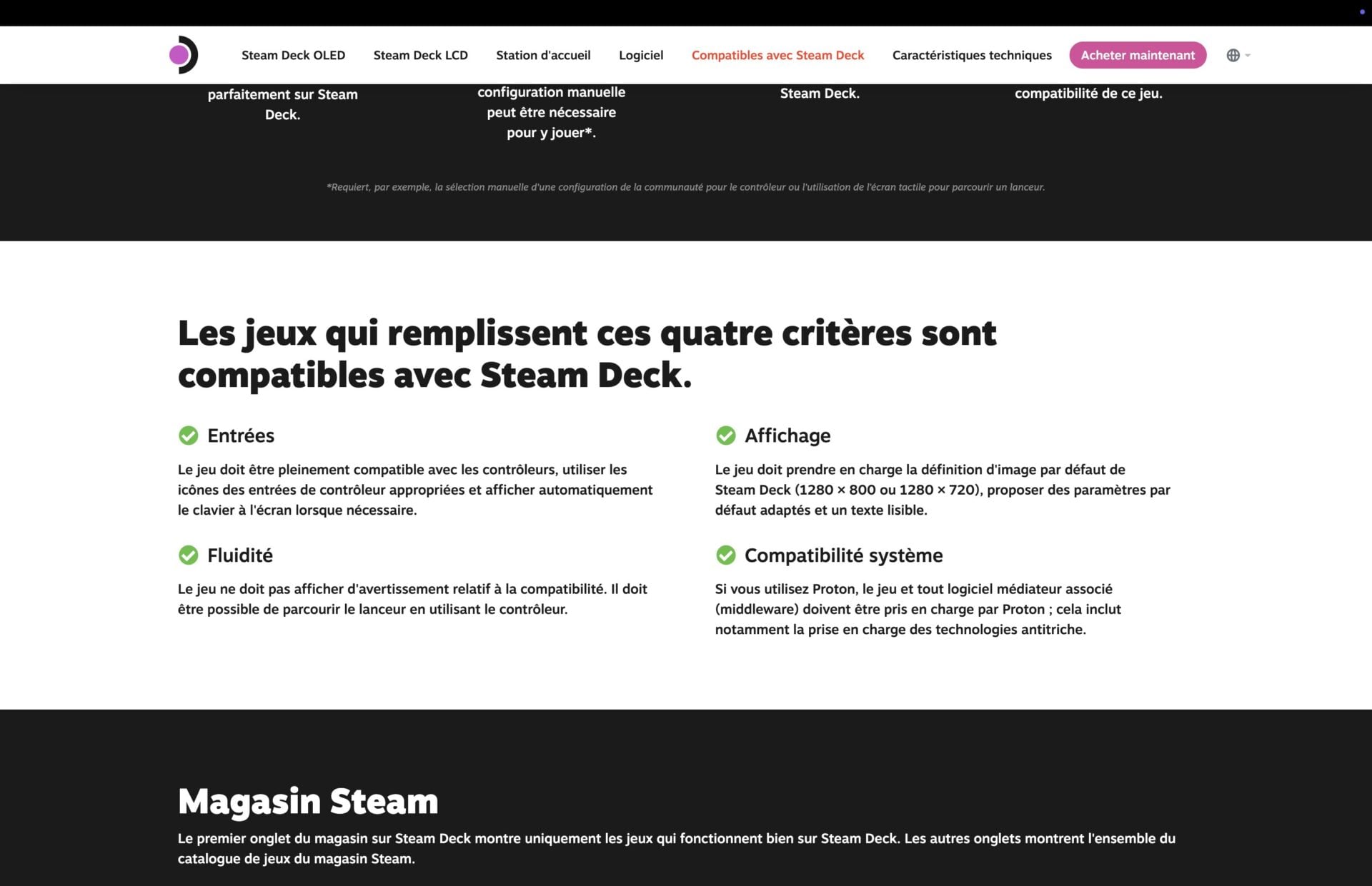 Critères Deck Vérifié