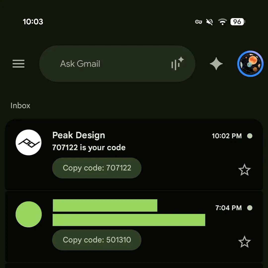 Gmail Raccourci Copier Code Authentification