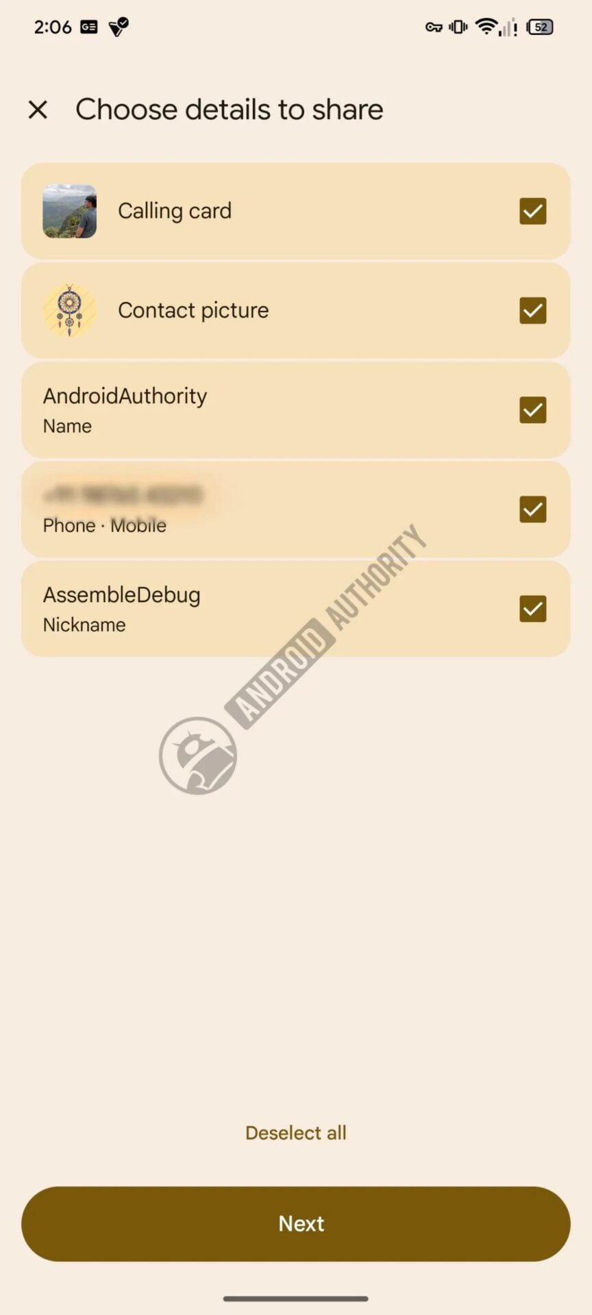 Google Contacts Carte Appel 3