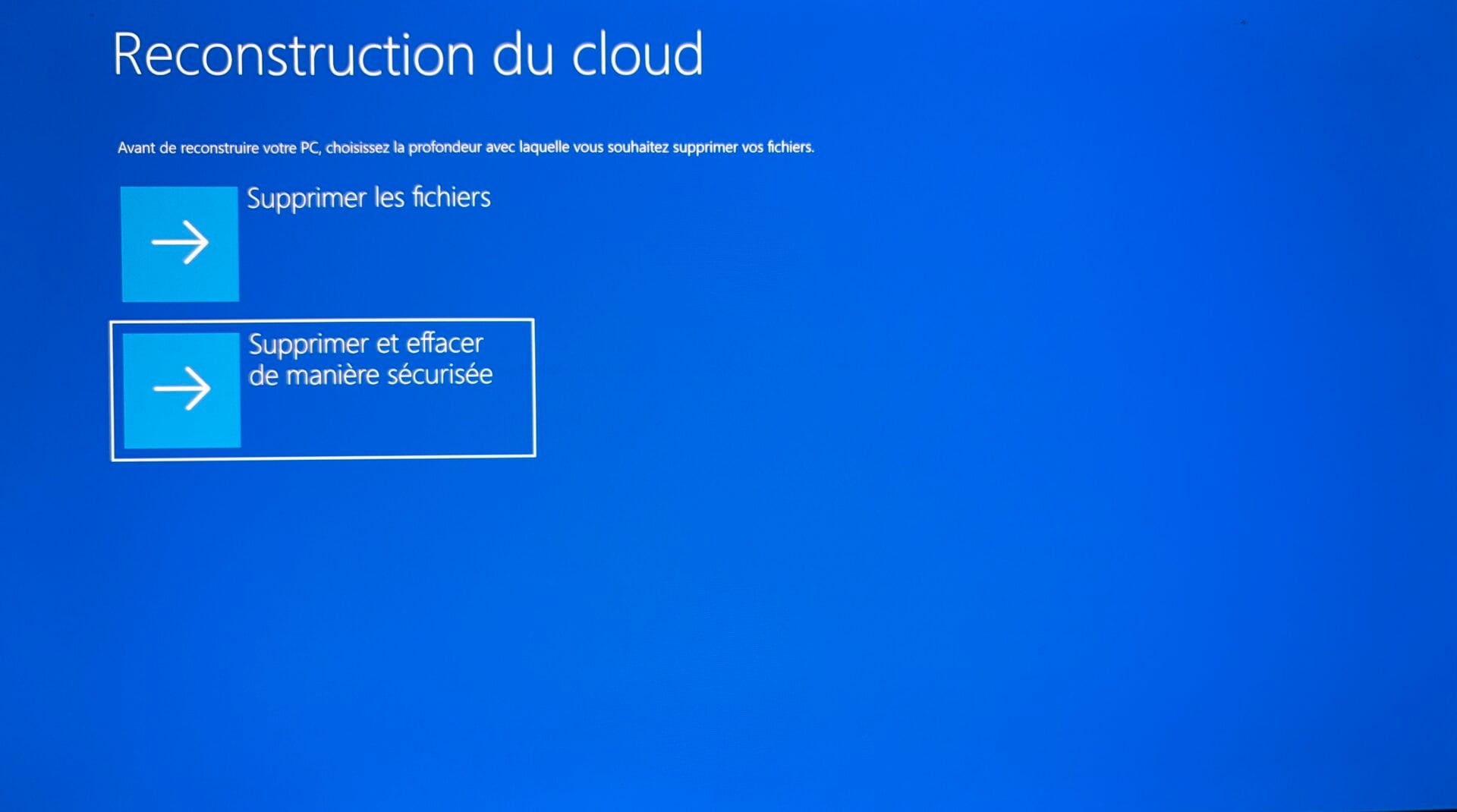 Windows 11 Reconstruction Du Cloud Supprimer Et Effacer De Manière Sécurisée 2