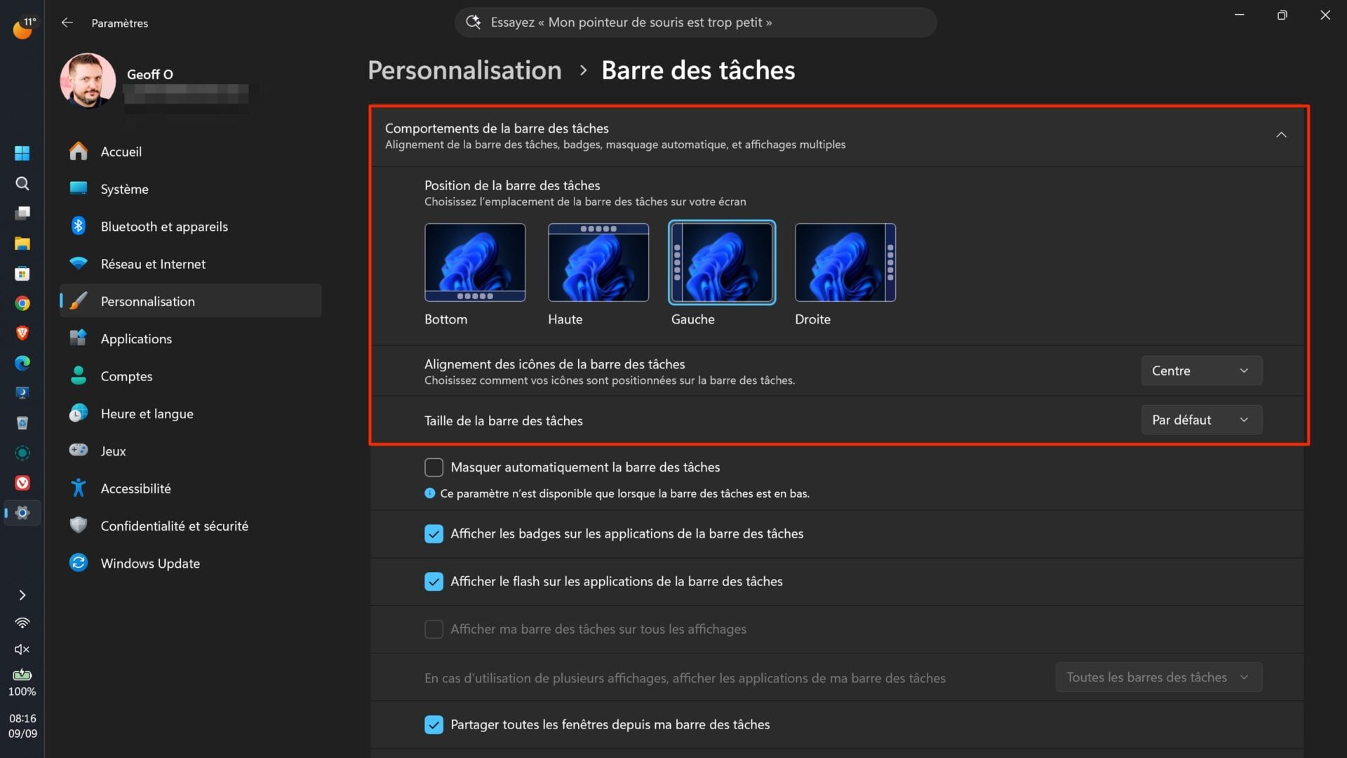 Windows 11 Barre Des Tâches Amovible