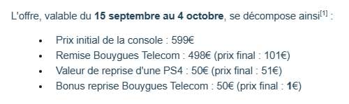 Bouygues Telecom Ps5 1 Euro