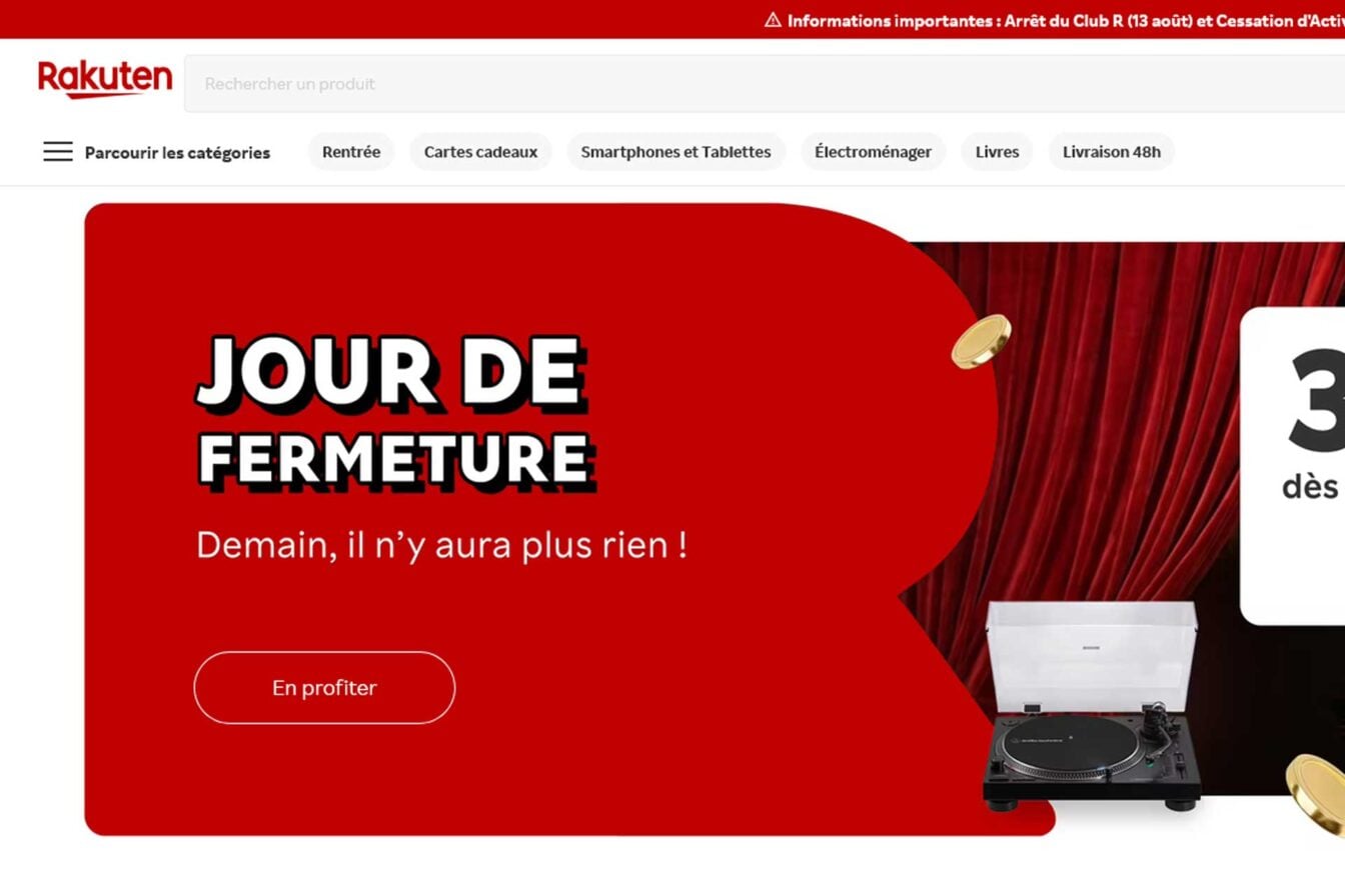 Rakuten France ferme ce soir, voici comment récupérer vos factures et vos points avant qu’il ne soit trop tard