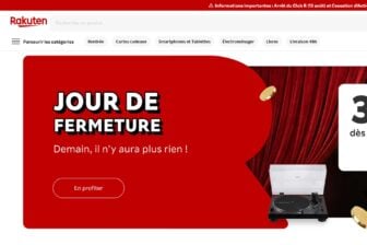 Fermeture Rakuten France Accueil Site