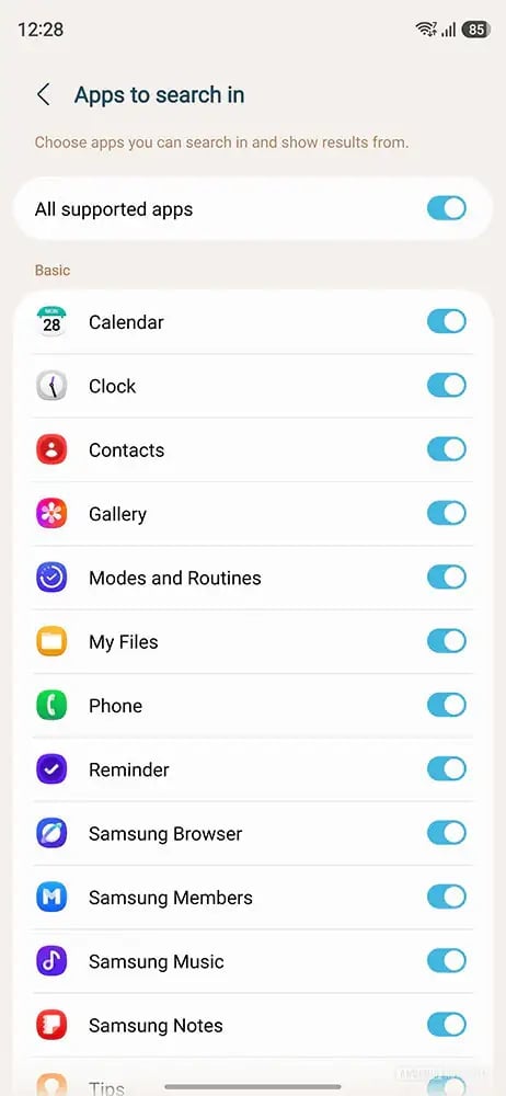 Samsung Finder Applications Supportees
