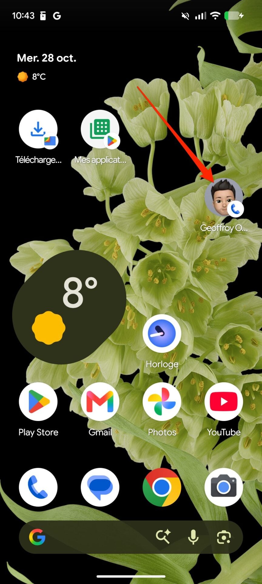 Android Raccourcis Téléphone 2