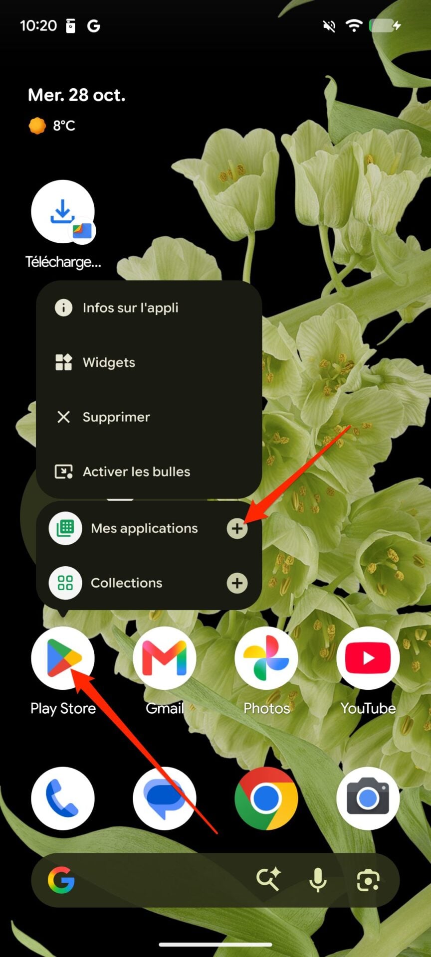 Android Raccourcis Mes Applications Play Store 1
