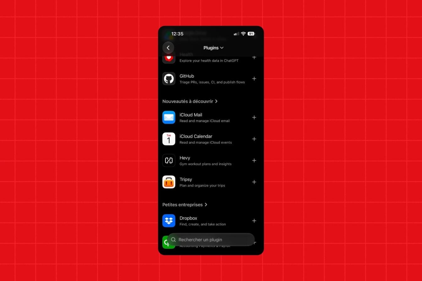 ChatGPT iCloud plugins