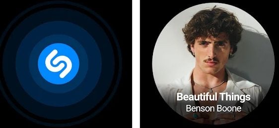 Shazam montre connectée
