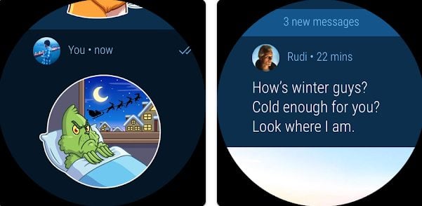 Telegram montre connectée