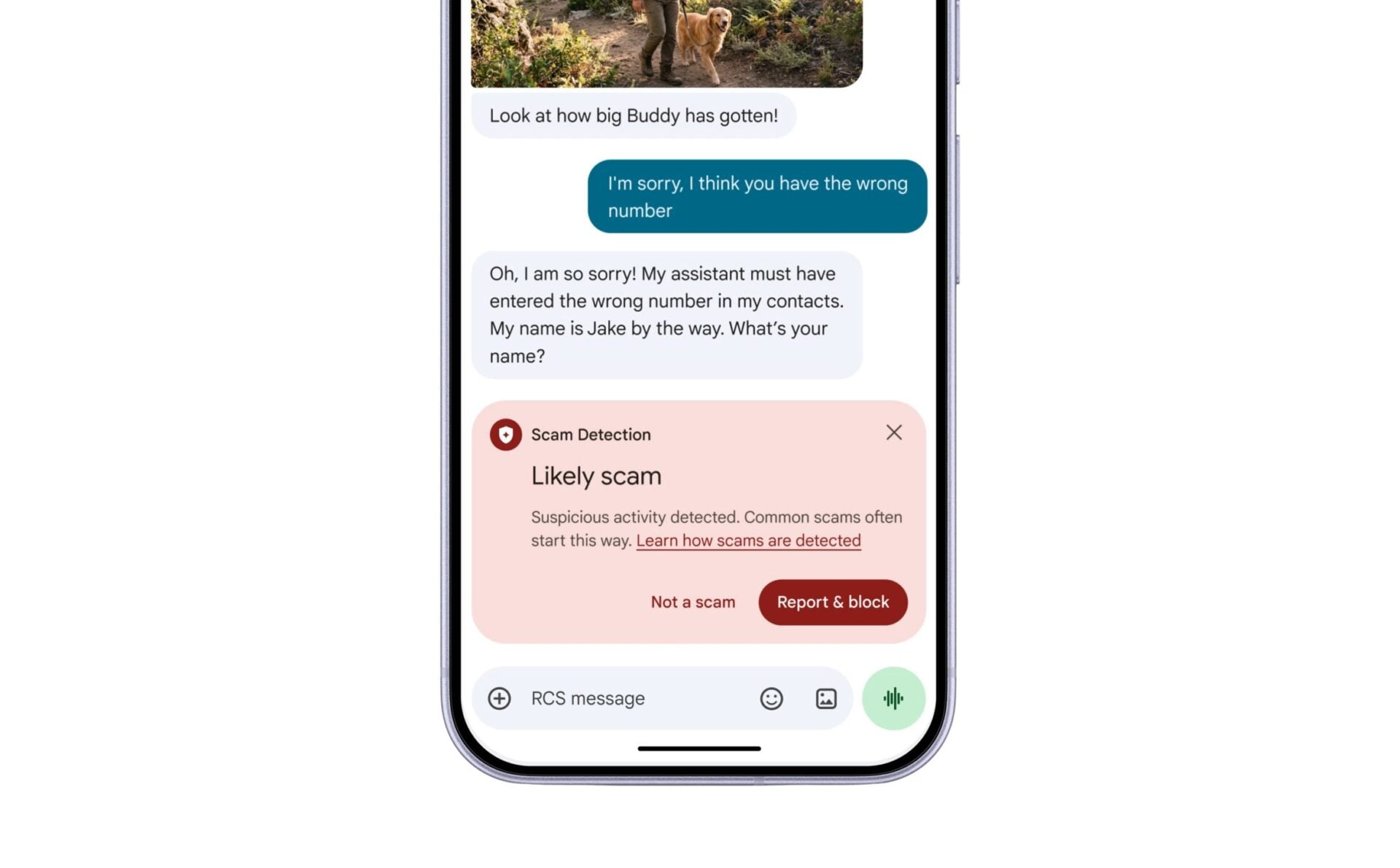 Google Message Scam