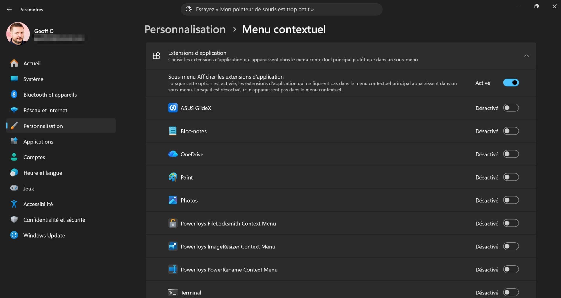 Windows 11 Menu Contextuel Clic Droit Personnalisable 3