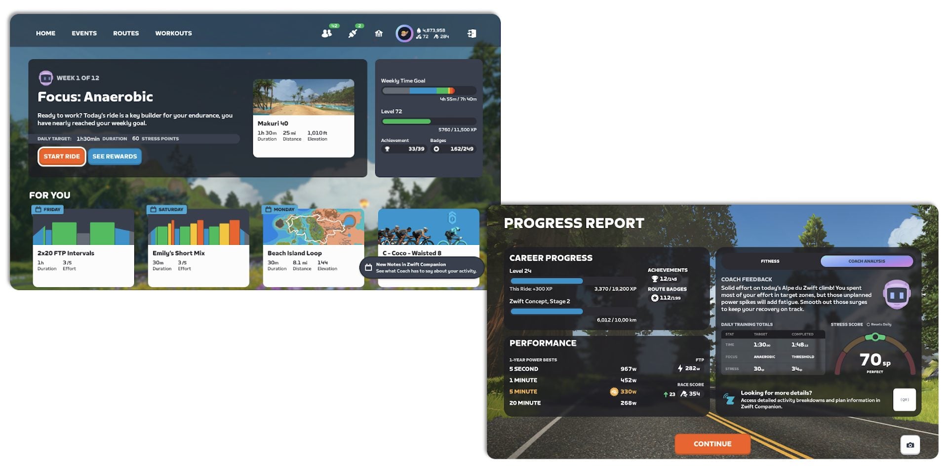 Zwift+ Capture Écran 5